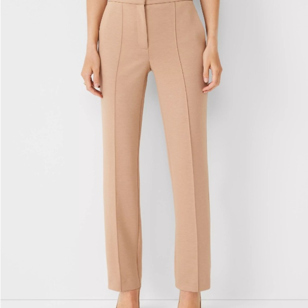 Ann Taylor The Petite Straight Pant in Double Knit